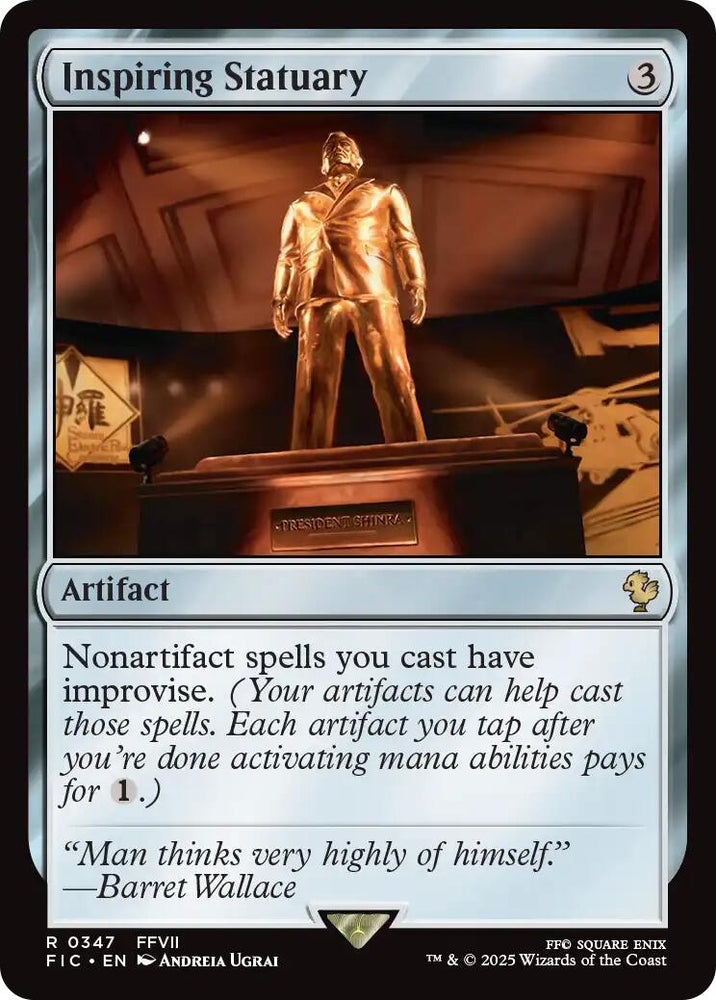 Inspiring Statuary (Surge Foil) [FINAL FANTASY Commander] Magic: The Gathering
