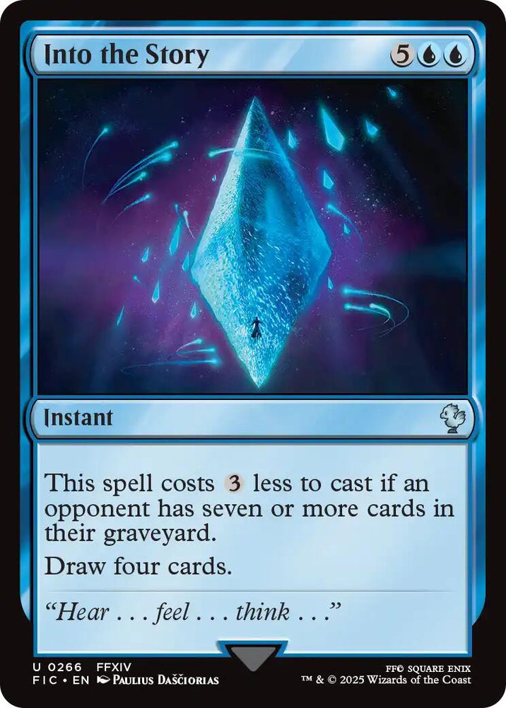 Into the Story (Surge Foil) [FINAL FANTASY Commander] Magic: The Gathering