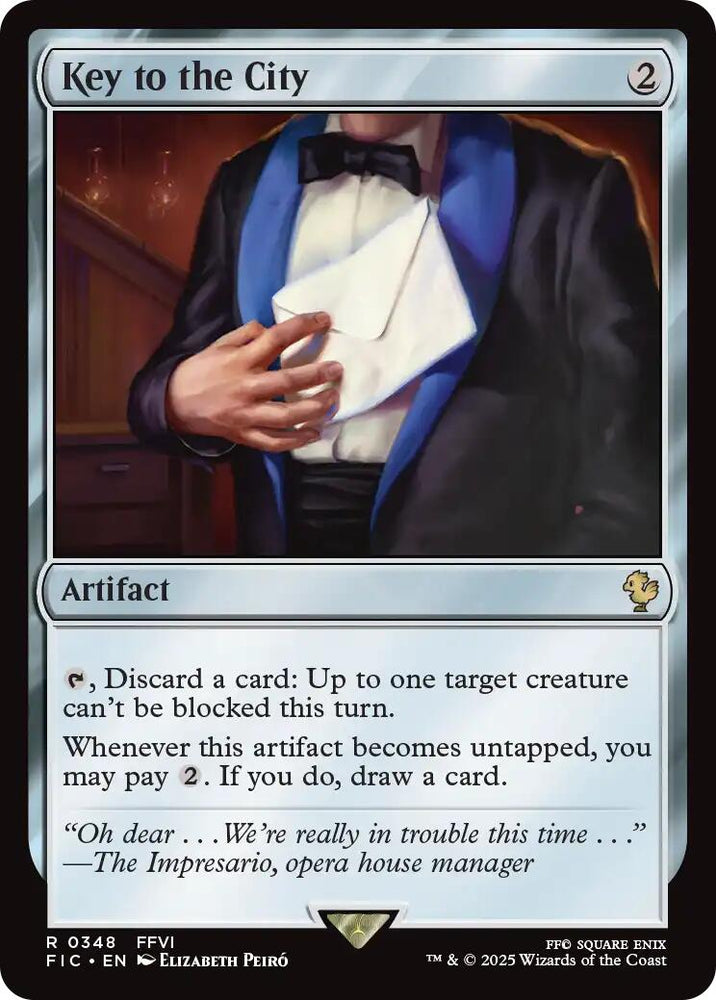 Key to the City (Surge Foil) [FINAL FANTASY Commander] Magic: The Gathering