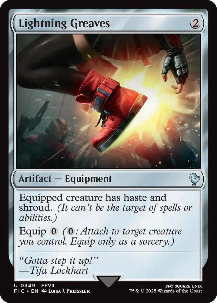 Lightning Greaves (Surge Foil) [FINAL FANTASY Commander] Magic: The Gathering