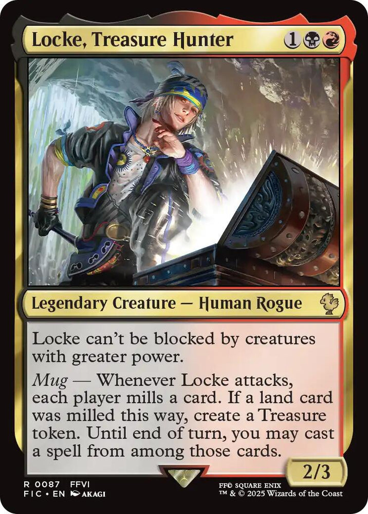 Locke, Treasure Hunter (Surge Foil) [FINAL FANTASY Commander] Magic: The Gathering