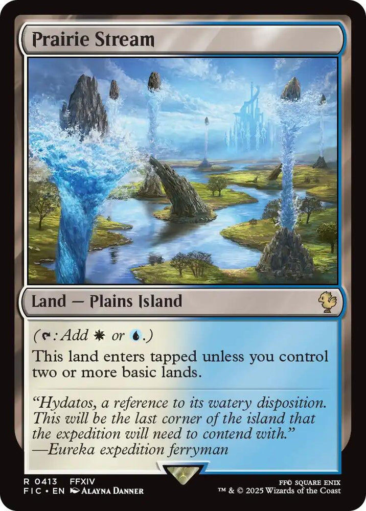 Prairie Stream (Surge Foil) [FINAL FANTASY Commander] Magic: The Gathering