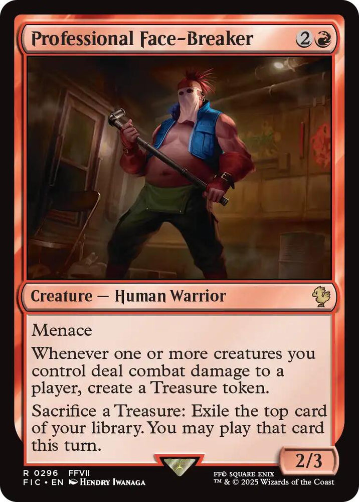 Professional Face-Breaker (Surge Foil) [FINAL FANTASY Commander] Magic: The Gathering