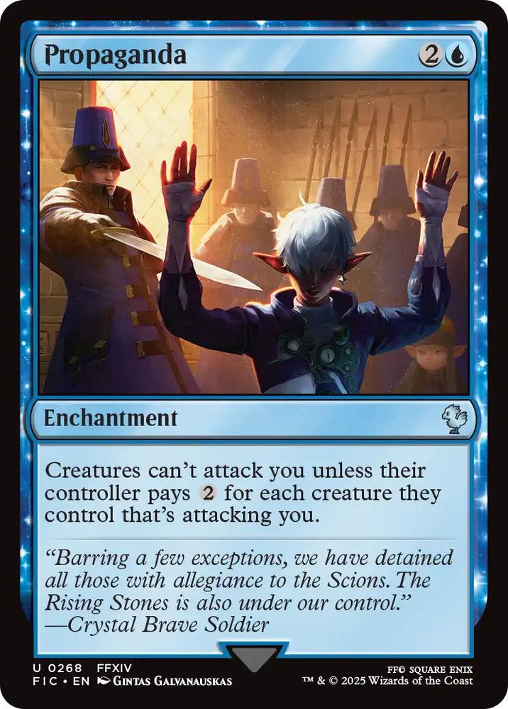 Propaganda (Surge Foil) [FINAL FANTASY Commander] Magic: The Gathering