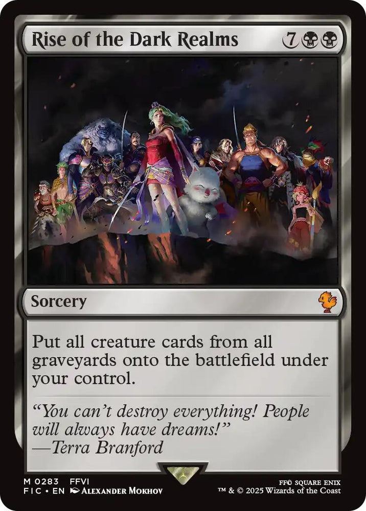 Rise of the Dark Realms (Surge Foil) [FINAL FANTASY Commander] Magic: The Gathering