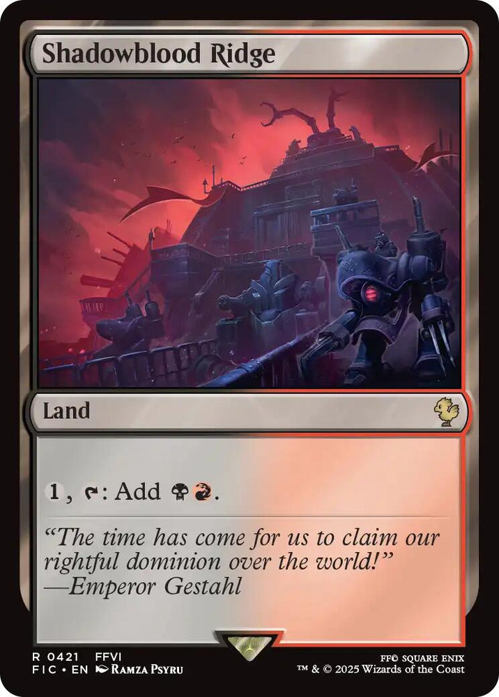 Shadowblood Ridge (Surge Foil) [FINAL FANTASY Commander] Magic: The Gathering