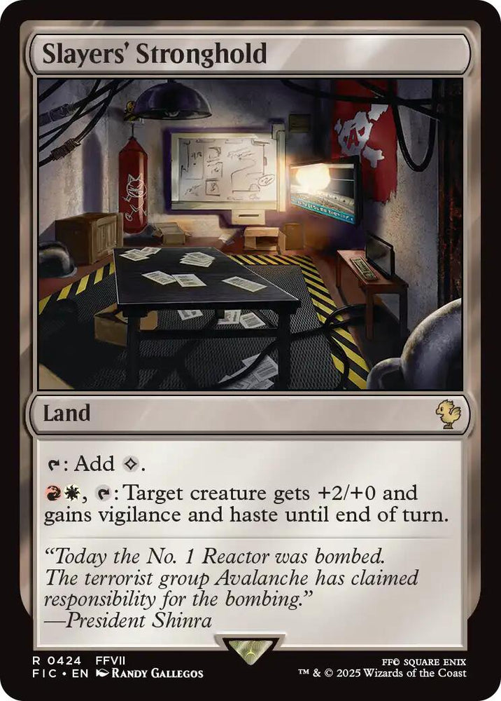 Slayers' Stronghold (Surge Foil) [FINAL FANTASY Commander] Magic: The Gathering