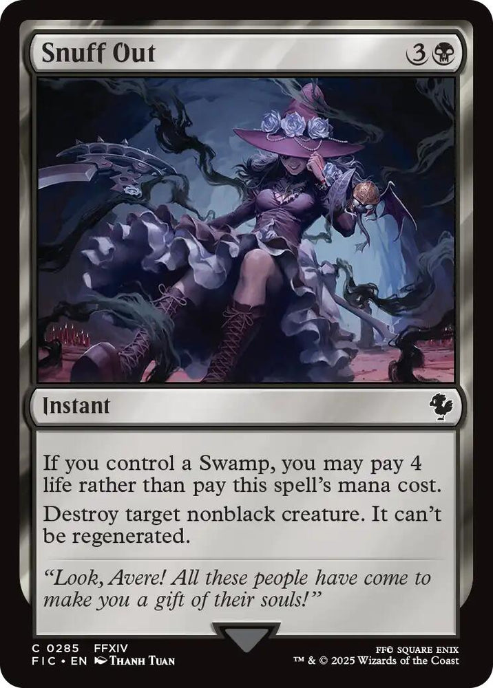Snuff Out (Surge Foil) [FINAL FANTASY Commander] Magic: The Gathering