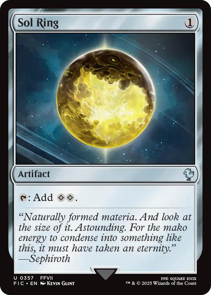 Sol Ring (0357) (Surge Foil) [FINAL FANTASY Commander] Magic: The Gathering