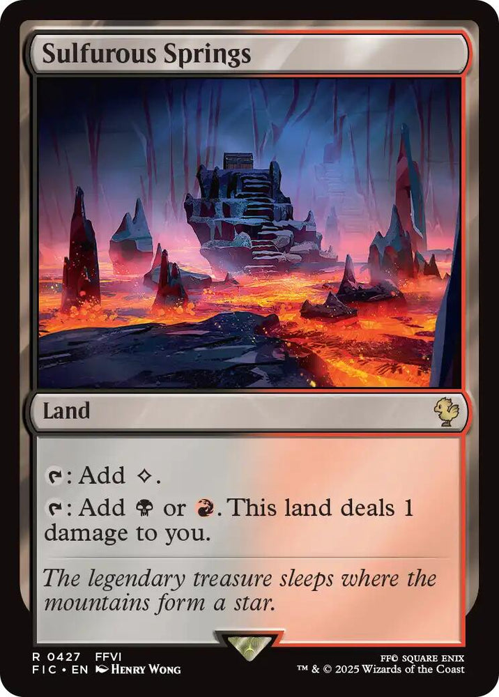 Sulfurous Springs (Surge Foil) [FINAL FANTASY Commander] Magic: The Gathering