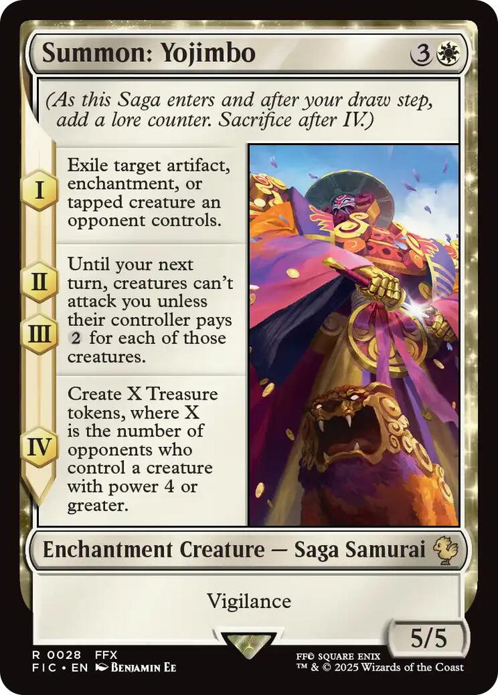 Summon: Yojimbo (Surge Foil) [FINAL FANTASY Commander] Magic: The Gathering