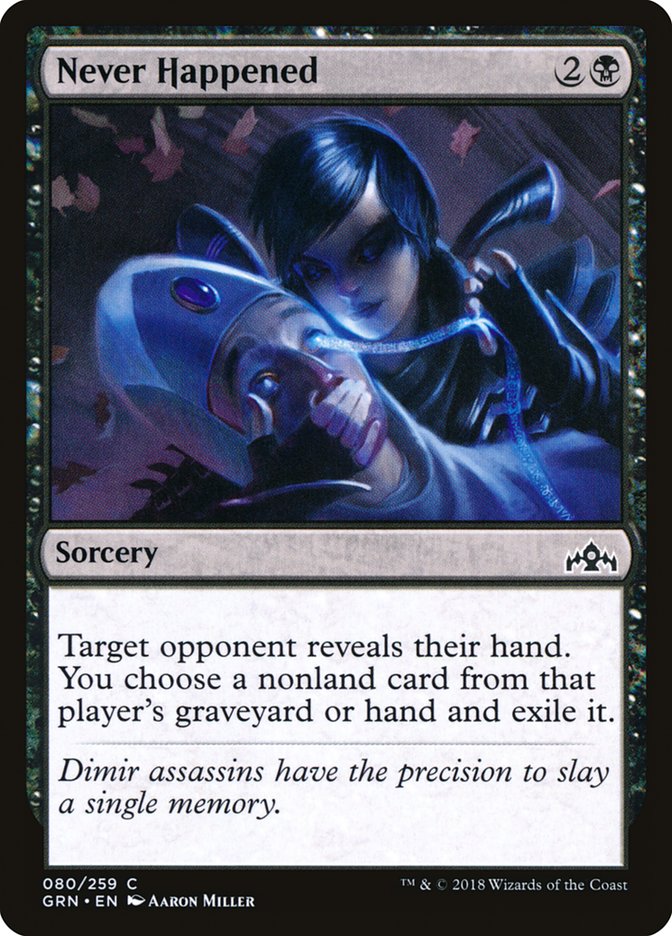Never Happened [Guilds of Ravnica] Magic: The Gathering