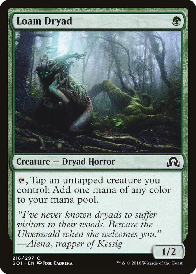 Loam Dryad [Shadows over Innistrad] Magic: The Gathering