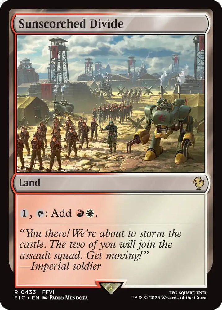 Sunscorched Divide (Surge Foil) [FINAL FANTASY Commander] Magic: The Gathering