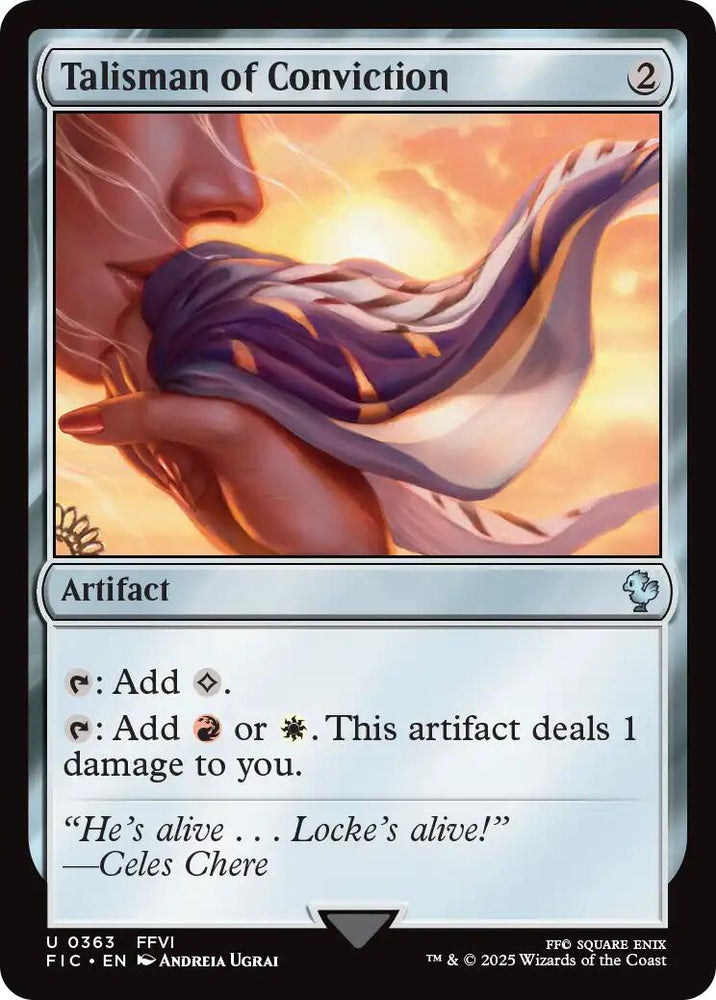 Talisman of Conviction (Surge Foil) [FINAL FANTASY Commander] Magic: The Gathering