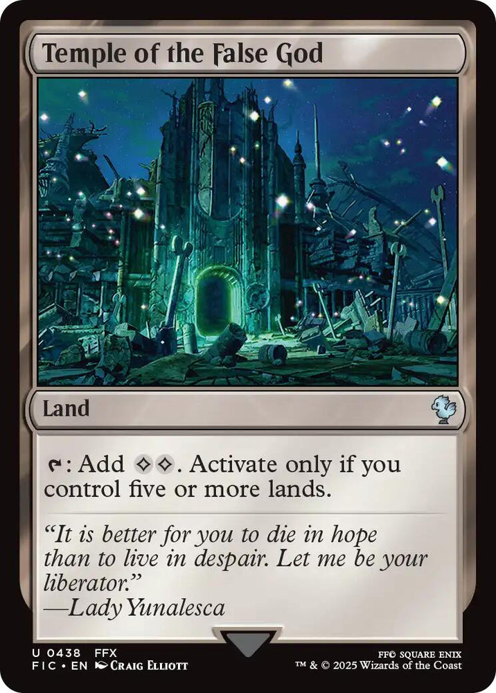 Temple of the False God (Surge Foil) [FINAL FANTASY Commander] Magic: The Gathering