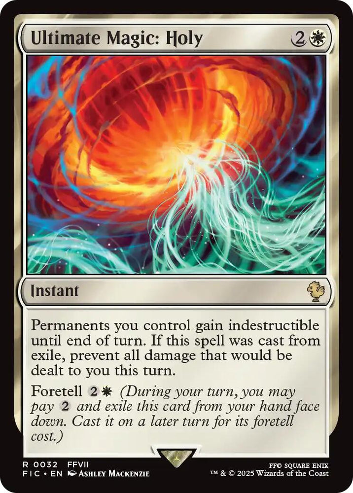 Ultimate Magic: Holy (Surge Foil) [FINAL FANTASY Commander] Magic: The Gathering