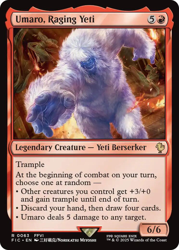 Umaro, Raging Yeti (Surge Foil) [FINAL FANTASY Commander] Magic: The Gathering