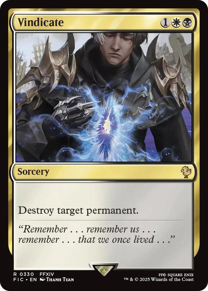 Vindicate (Surge Foil) [FINAL FANTASY Commander] Magic: The Gathering