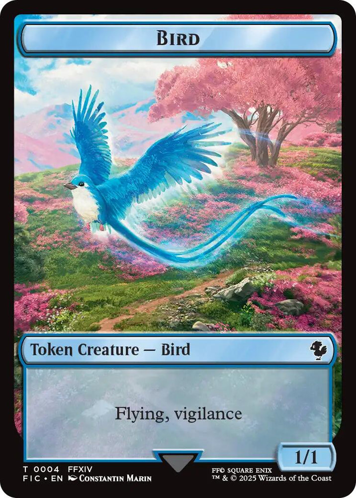 Bird // Hero (0005) Double Sided Token [FINAL FANTASY Commander Tokens] Magic: The Gathering