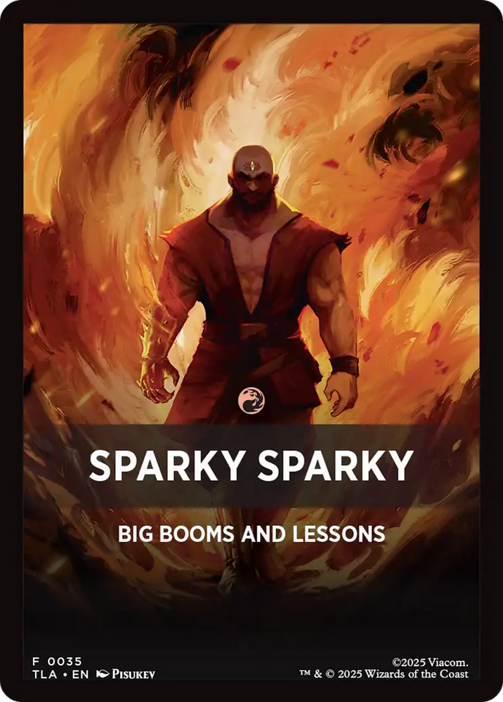 Sparky Sparky Theme Card [Avatar: The Last Airbender Tokens] Magic: The Gathering