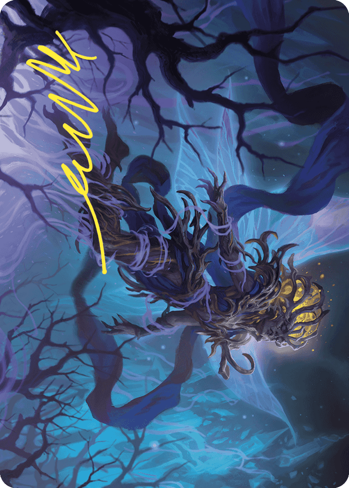 Sleep-Cursed Faerie Art Card (Gold-Stamped Signature) [Wilds of Eldraine Art Series] Magic: The Gathering