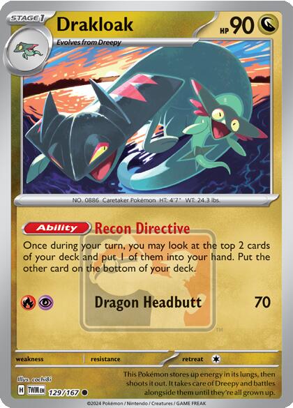 Drakloak (129/167) [League & Championship Cards] Pokémon