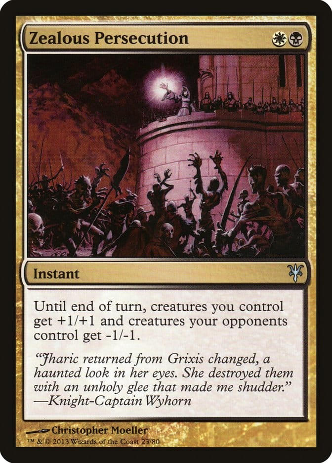 Zealous Persecution [Duel Decks: Sorin vs. Tibalt] Magic: The Gathering