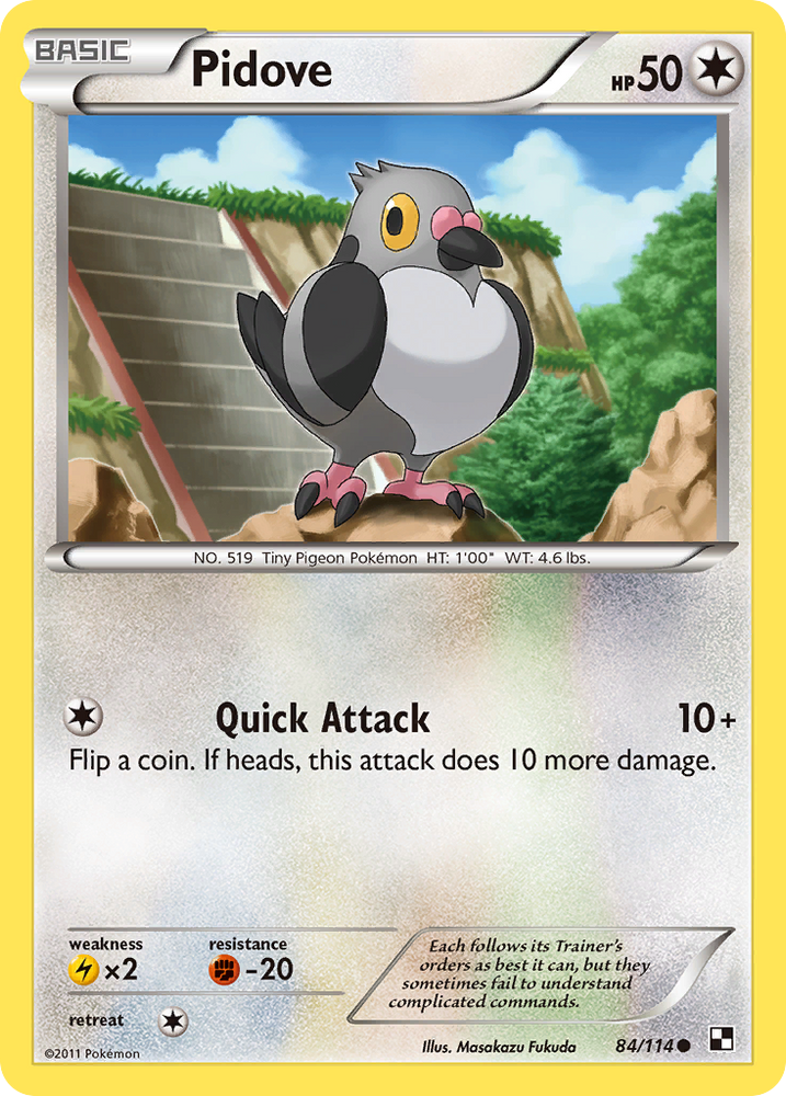 Pidove (84/114) [Black & White: Base Set] Pokémon