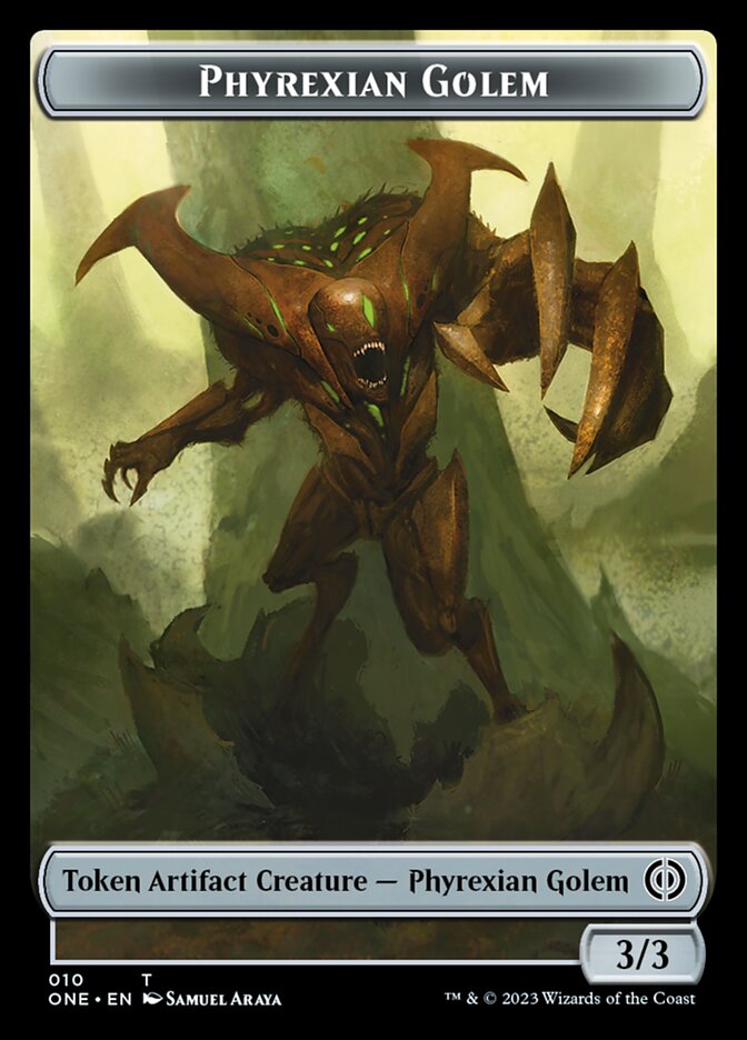 Phyrexian Golem Token [Phyrexia: All Will Be One Tokens] Magic: The Gathering