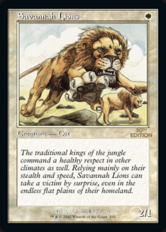Savannah Lions (Retro) [30th Anniversary Edition] Magic: The Gathering