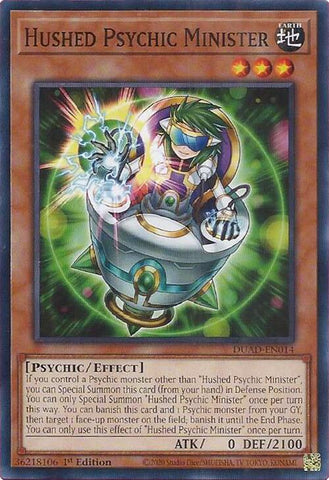 Hushed Psychic Minister [DUAD-EN014] Common Yu-Gi-Oh!