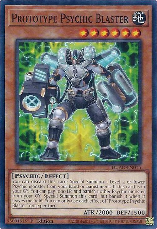 Prototype Psychic Blaster [DUAD-EN016] Common Yu-Gi-Oh!