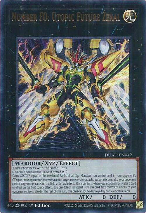 Number F0: Utopic Future Zexal [DUAD-EN042] Ultra Rare Yu-Gi-Oh!