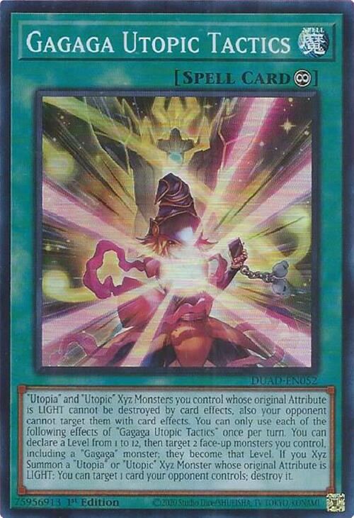 Gagaga Utopic Tactics [DUAD-EN052] Super Rare Yu-Gi-Oh!