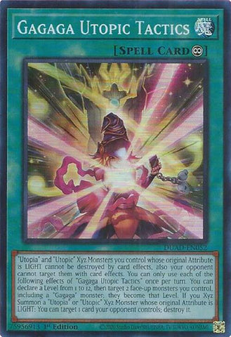 Gagaga Utopic Tactics [DUAD-EN052] Super Rare Yu-Gi-Oh!