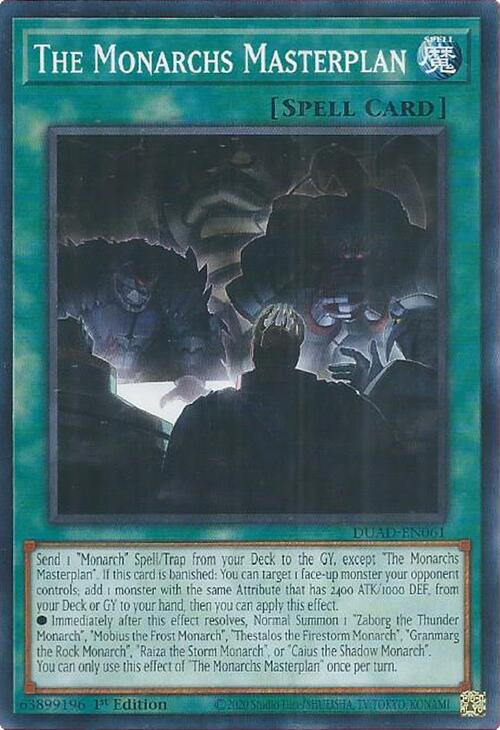 The Monarchs Masterplan [DUAD-EN061] Common Yu-Gi-Oh!