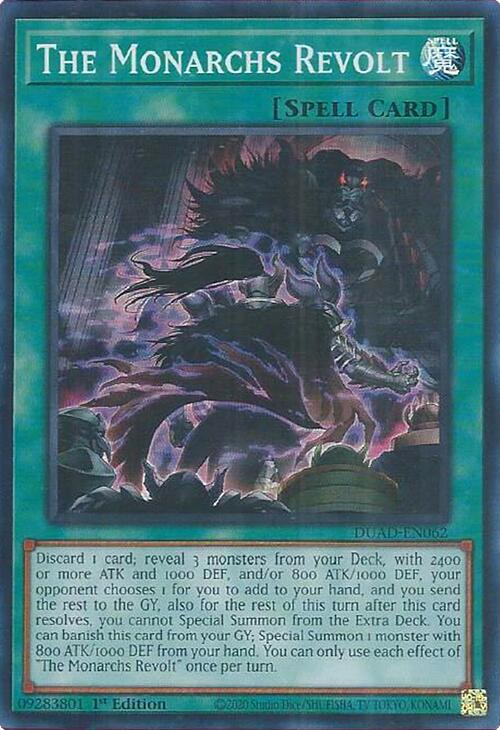 The Monarchs Revolt [DUAD-EN062] Super Rare Yu-Gi-Oh!