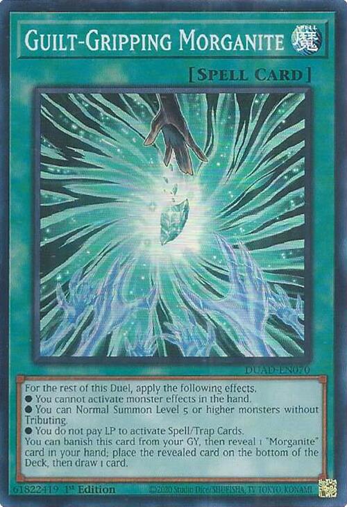 Guilt-Gripping Morganite [DUAD-EN070] Super Rare Yu-Gi-Oh!