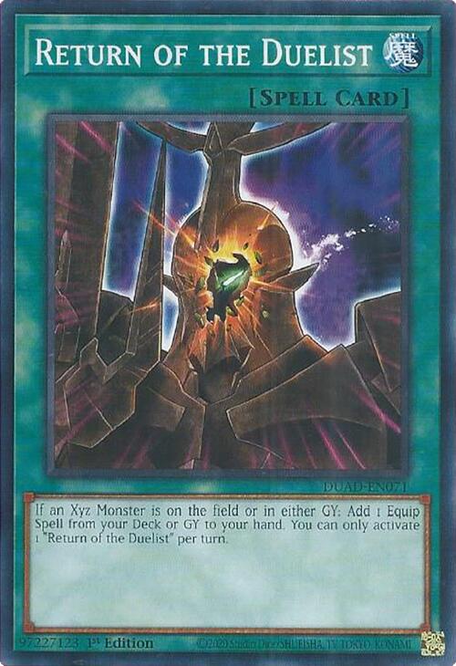 Return of the Duelist (card) [DUAD-EN071] Common Yu-Gi-Oh!