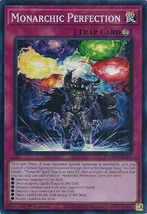 Monarchic Perfection [DUAD-EN076] Super Rare Yu-Gi-Oh!