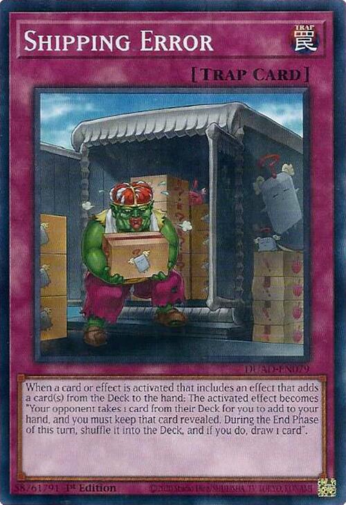 Shipping Error [DUAD-EN079] Common Yu-Gi-Oh!