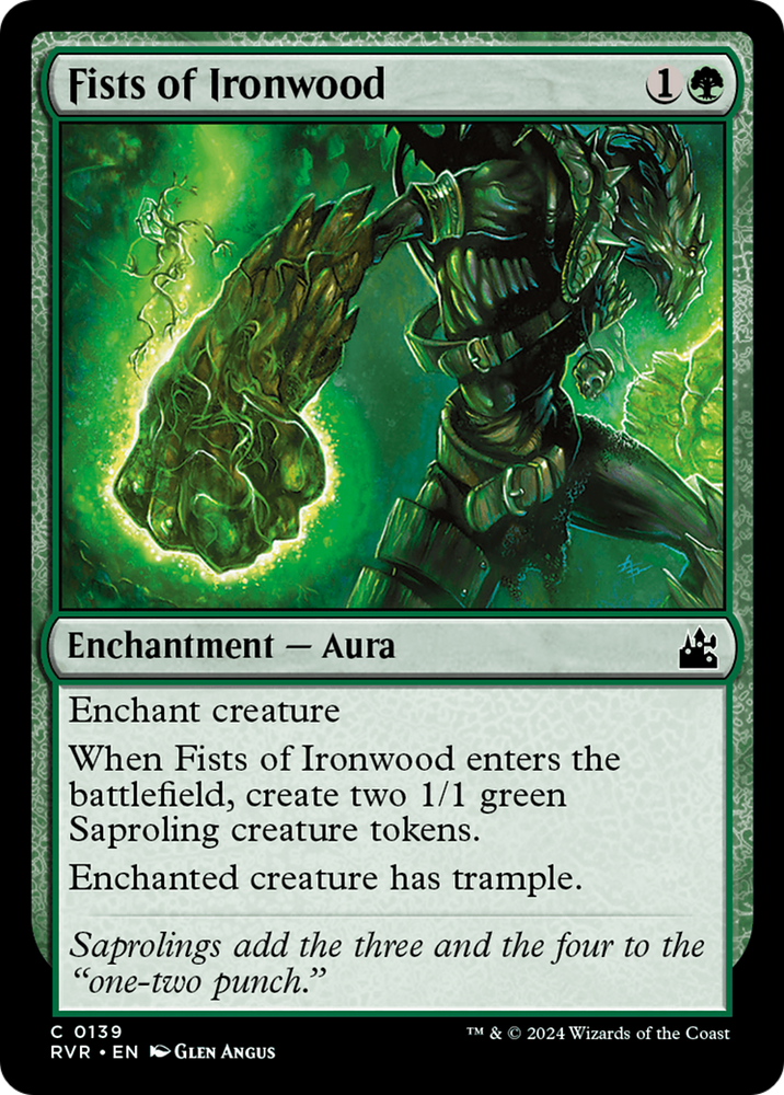Fists of Ironwood [Ravnica Remastered] Magic: The Gathering