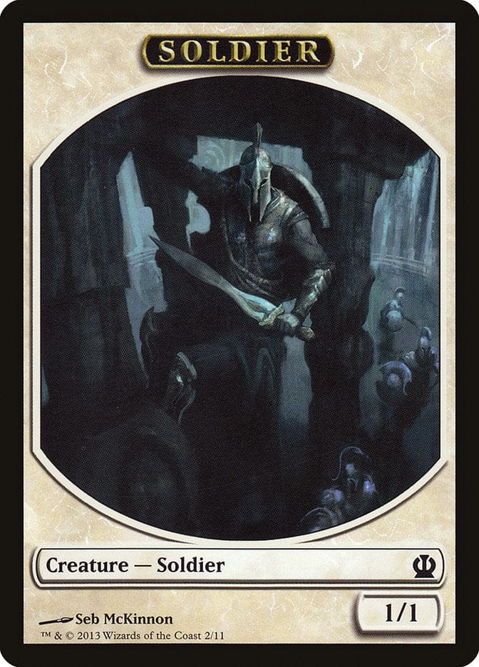 Soldier Token (2/11) [Theros Tokens] Magic: The Gathering