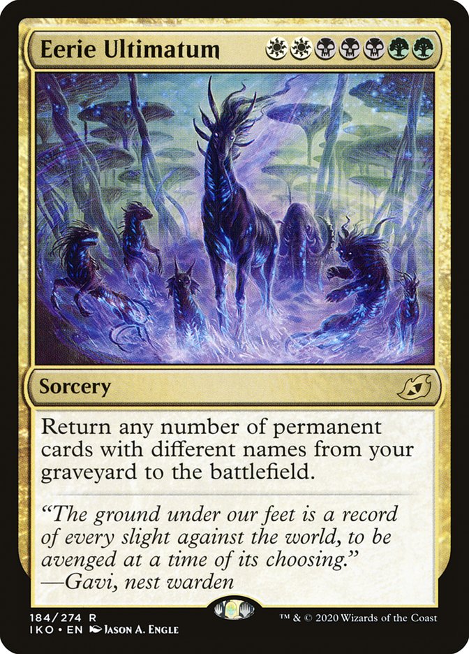 Eerie Ultimatum [Ikoria: Lair of Behemoths] Magic: The Gathering