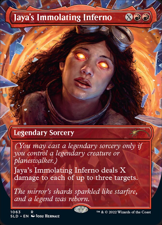 Jaya's Immolating Inferno (Borderless) [Secret Lair Drop Series] Magic: The Gathering