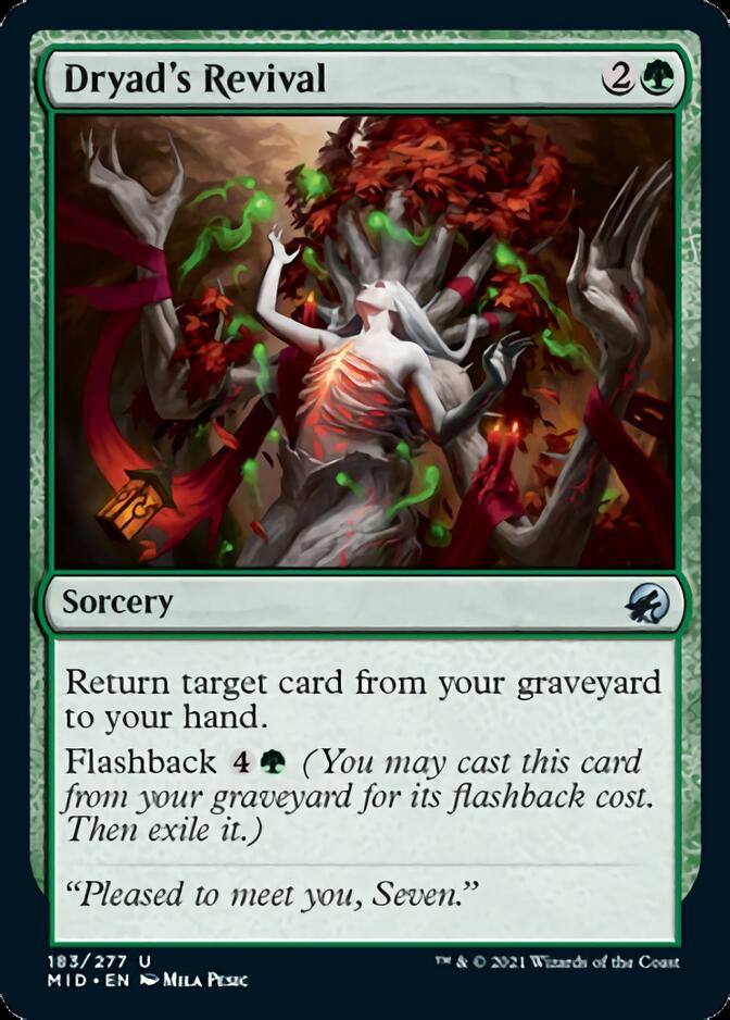 Dryad's Revival [Innistrad: Midnight Hunt] Magic: The Gathering