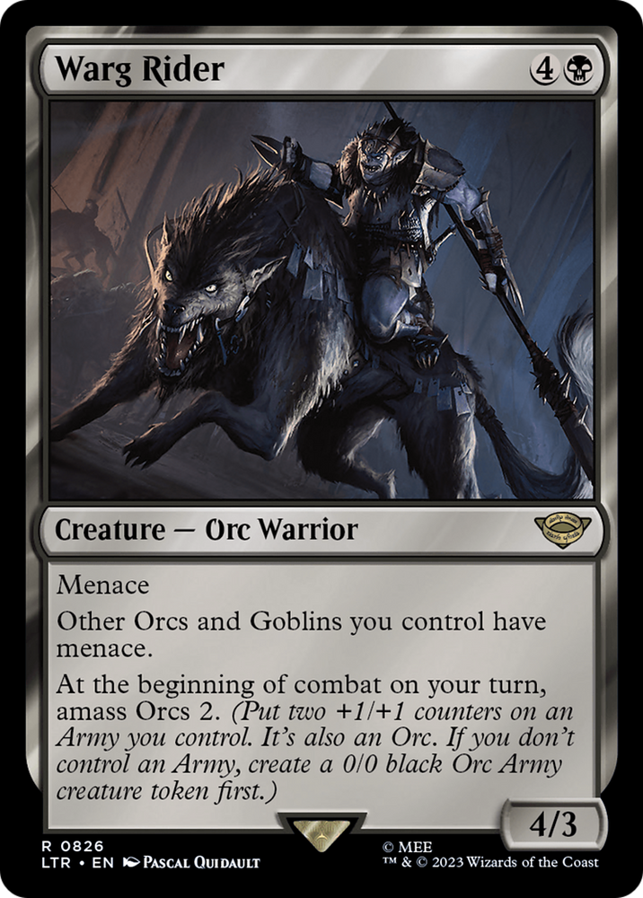 Warg Rider [The Lord of the Rings: Tales of Middle-Earth] Magic: The Gathering