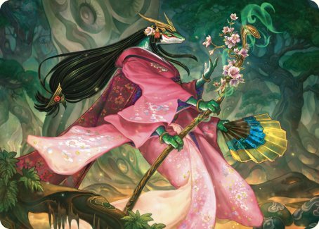 Sakiko, Mother of Summer Art Card [Commander Masters Art Series] Magic: The Gathering