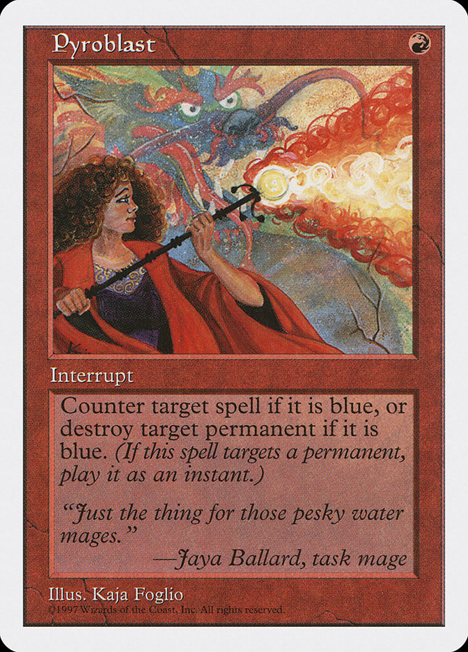 Pyroblast [Fifth Edition] Magic: The Gathering